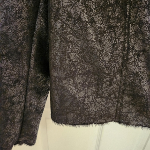 Michael Kors Moto Cropped Black Jacket Women's size Medium 🎉HP 🎉 - Picture 6 of 8